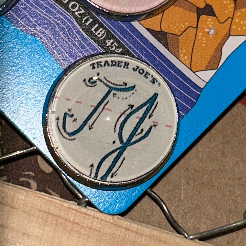 Trader Joe’s button 18mm school writing TJ